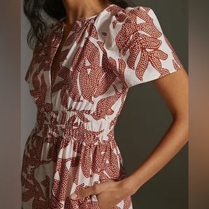 Anthropologie Somerset Print Mini Dress NWT